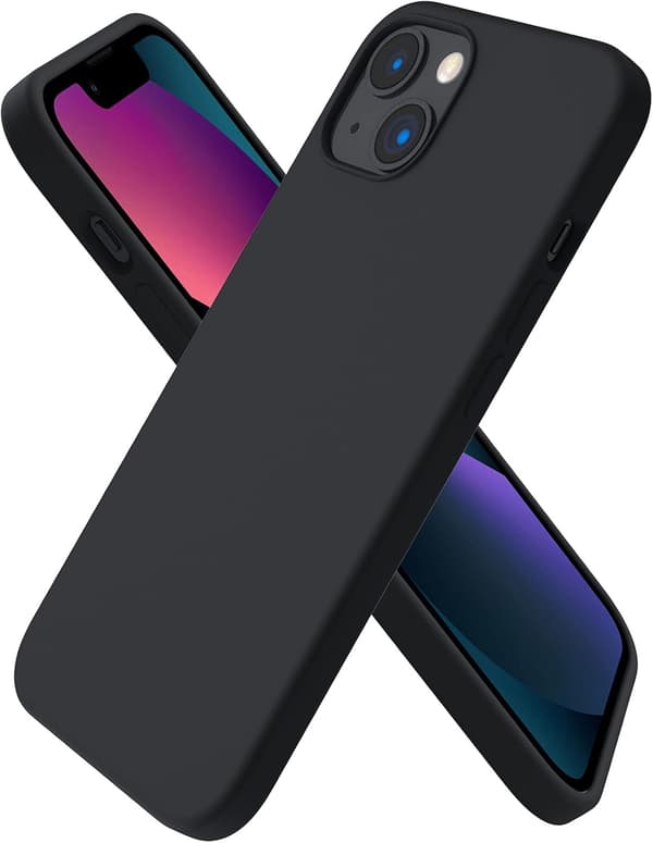 iPhone 15 Pro Case, Liquid Silicone Case for iPhone 15 Pro, Ultra-Thin Case, Full Coverage Shockproof Soft Protective Case (Black)