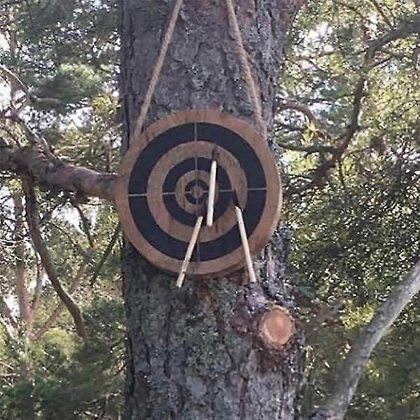 Small Viking Game, Throwing Game with Wooden Set, Outdoor Throwing Game Set