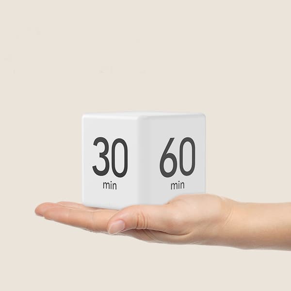 LCD-display Kubetimer Hvid White 93