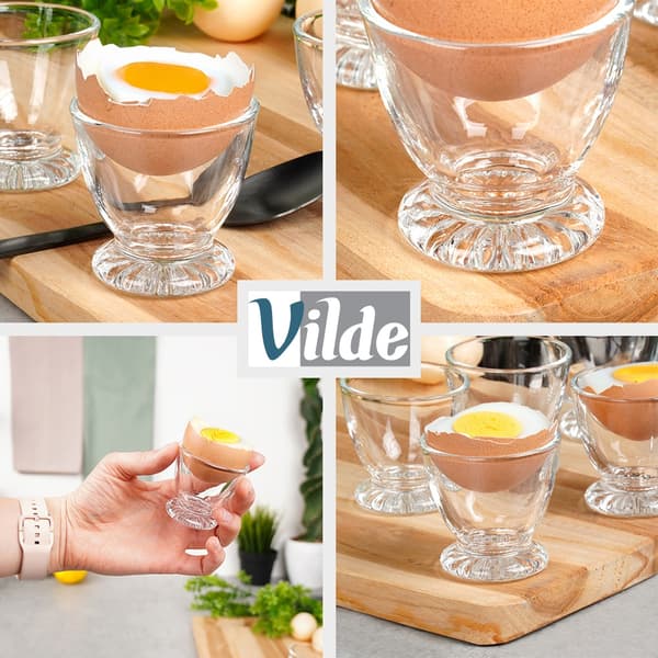 Ägghållare i glas 6 st.