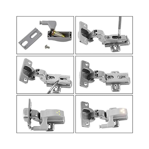 Hinge Cabinet Door with LED - Hinge Lamp grå gray