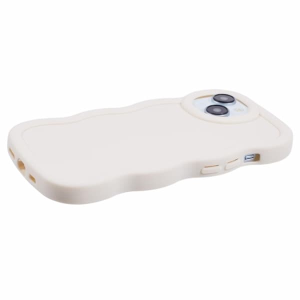 iPhone 14 Mobilskall Bølgete Off White