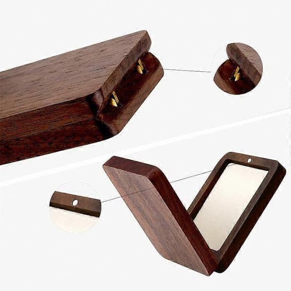 Wooden Medal Display Case for Awards, Badge Storage Organizer, Pin Display Stand