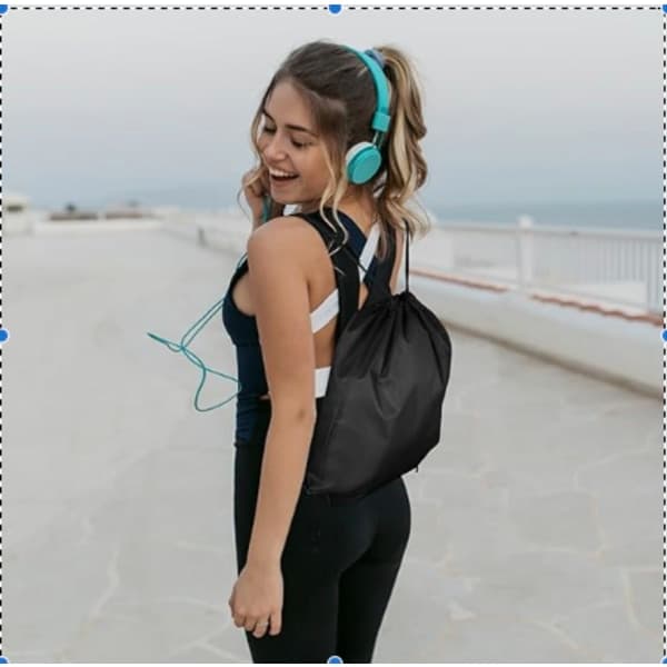 Drawstring Bag, PE Bag Drawstring Gym Bag, Large Capacity Drawstring Sports Bag, 10 Pieces