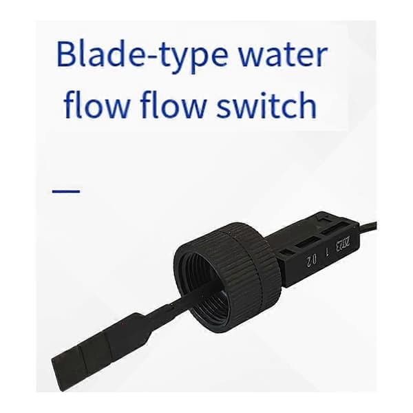 Roterende skovlhjulsflowkontakt G3/4 til varmepumpepoolsystem til poolopvarmning, kedel, VVS, solvandsystem Sort