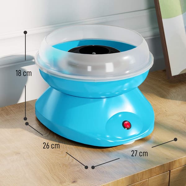 Sukkerspinnmaskin, 550W hjemmemaskin, 10 pinner