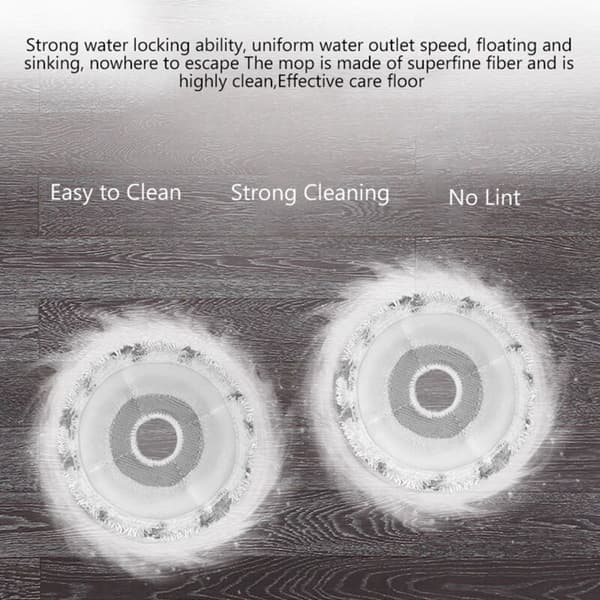 3 stk. reservedele til K10 Pro poseløs støvsuger - HEPA-filter, vaskbar mikrofiber moppeklud