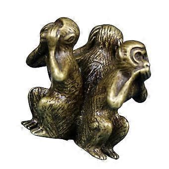 Kobberaper ornament dyrestatue figur hjemmedekorasjon