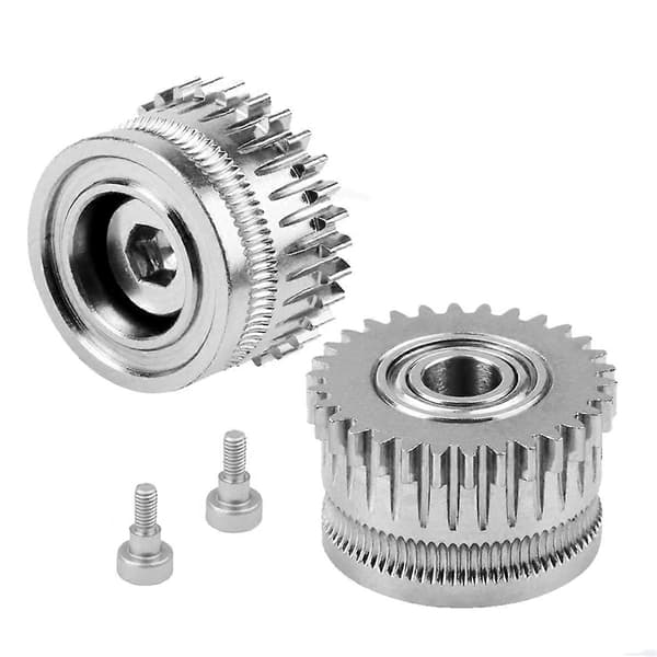 Härdat stål Extruder-drev Kit för K1/K1C/K1 Max/Ender3 V3/V3 Plus, Silver