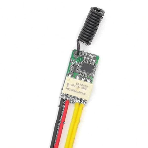 Mini-relay contact with button-saving RF wireless switches DC3.7v-12v 433mhz Small remote switches