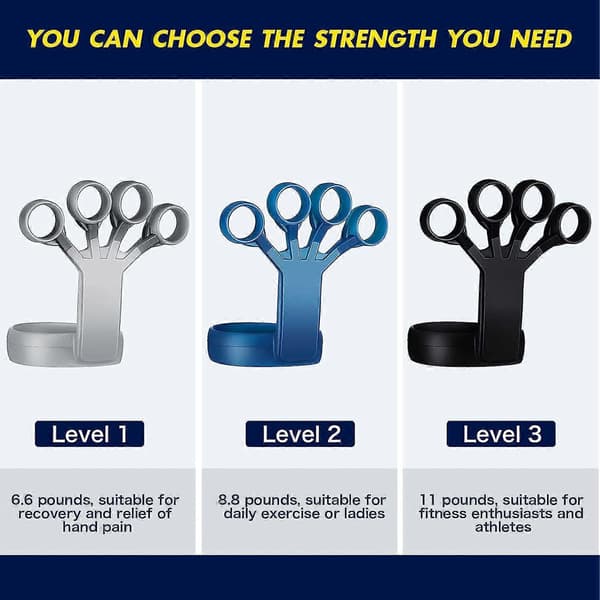 6-pack styrketräning greppförstärkare fingersträckare underarmsträning handstyrka grepptränare fingersträckare