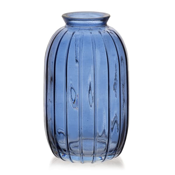 Glass Vase Serenite 7x12cm blue 1pc