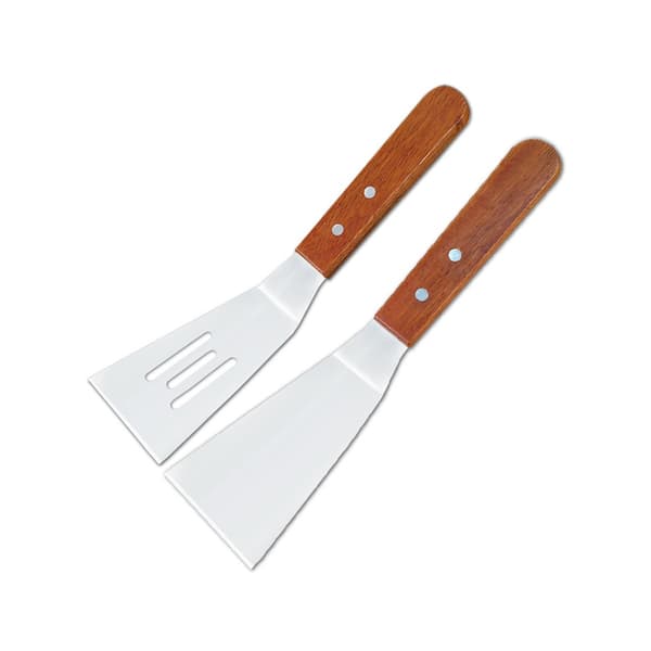 Stekespade i rustfritt stål med trehåndtak - Perfekt for baking, grilling og matlaging 55