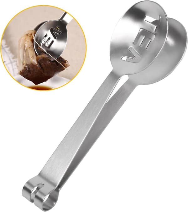 Tesil i rustfritt stål 12 cm Rustbestandig klemme for enkel aromaekstraksjon Kjøkkenbruk