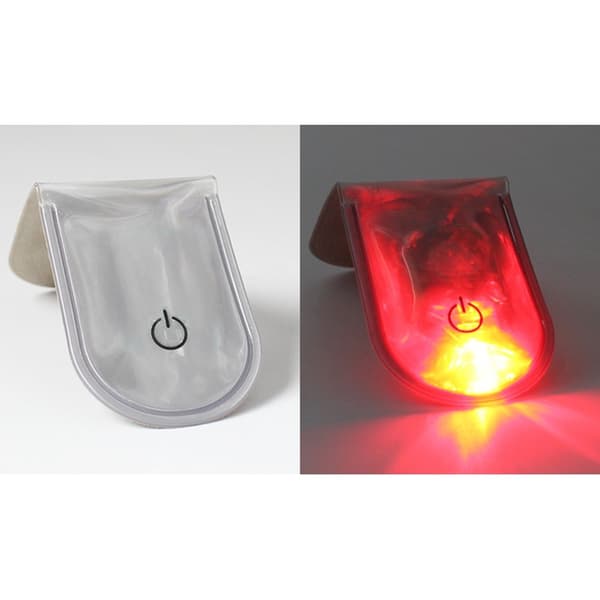 LED Lys Magnetisk Clips Sikkerhed Løb Nat Camping Aktiviteter - Grå grå gray