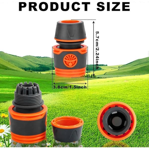 8 Pieces Hose Connector 1/2\" Quick Connector for Hose, Garden Hose Quick Connect Set, Hose Start Quick Connect Ends