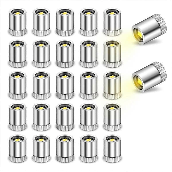 50 st miniatyr LED-lampor mini elektriska lampor