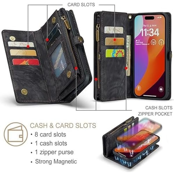 caseme 008 iphone 16 pro max sort sort black