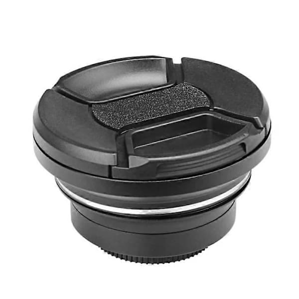 Makro + Vidvinkelobjektiv 0.39X Full HD til 4K videokamera, 37mm/72mm, Sort