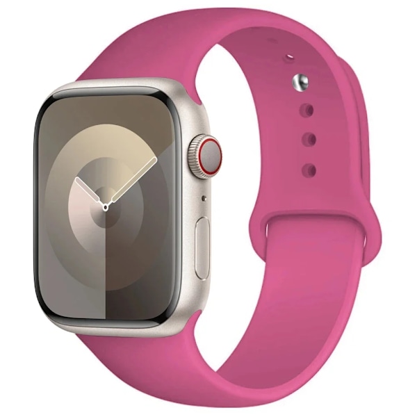 Silikonrem for Apple Watch-bånd 44mm 45mm 40mm 41mm 42-38mm 45 mm sportsbånd iwatch serie 8 7 6 5 4 3 SE 9 Ultra 2 49mm 54 dargon fruit 54 dargon fruit 38mm-40mm-41mm S-M