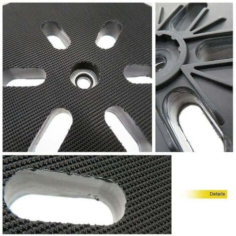 150 mm sanding pad - compatible with Bosch GEX 150 Ac/Turbo sanders - flexible rubber for precise sanding - 6 hook-and-loop holes - PEX 15 AE