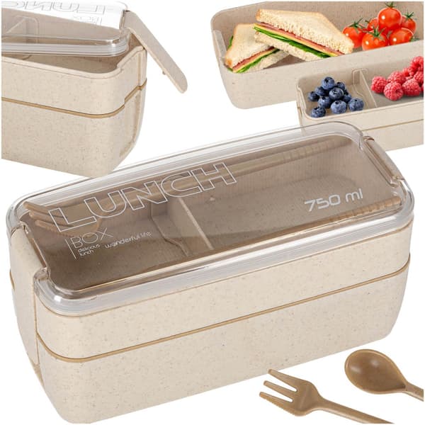 Matboks 750 ml beige 440