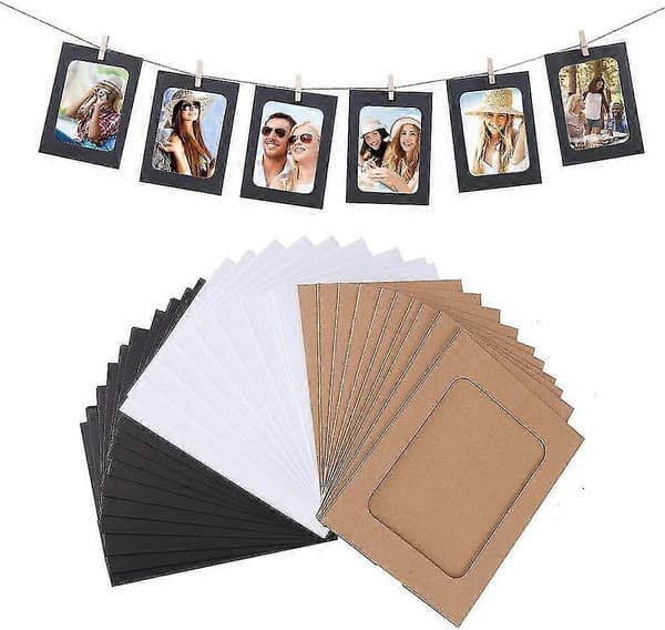 30 stycken DIY pappersfotoram hängande