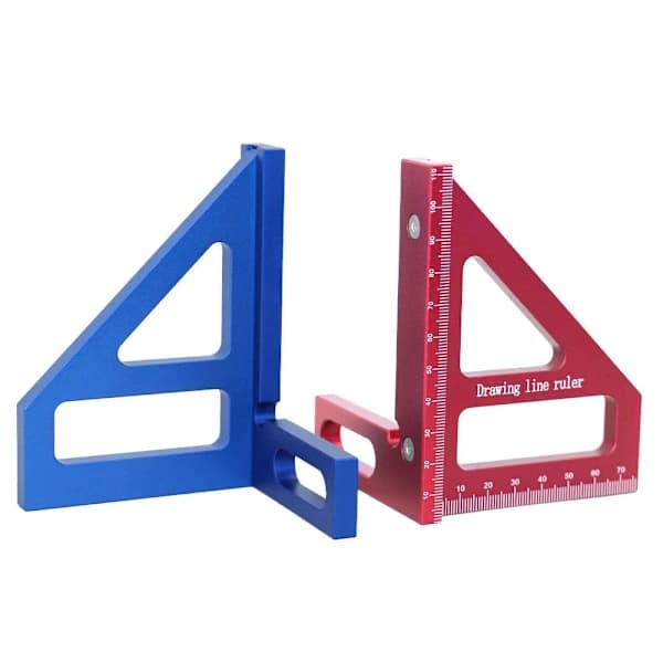 Square Angle Miter Triangle Ruler RED
