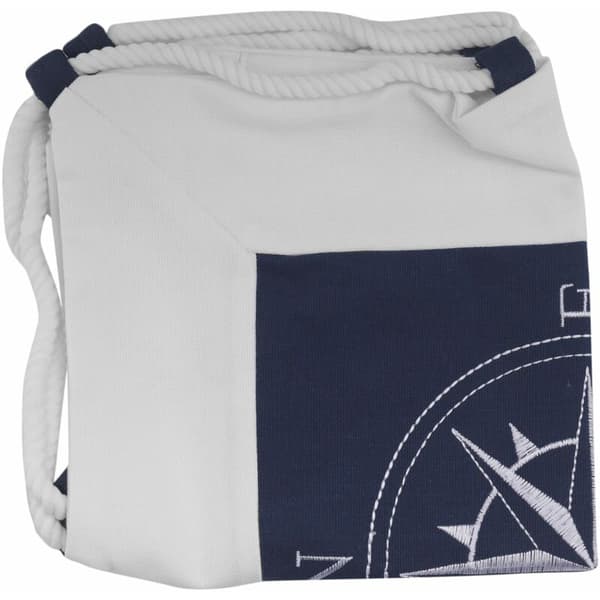 Mediterranean Navigation Marine Decor Sea Marine Pillow Canvas for Compass Embroidery Pillowcase-Blue