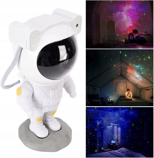 Astronaut Stjerneprojektor LED Nattlampe For Barn Laserprojektor