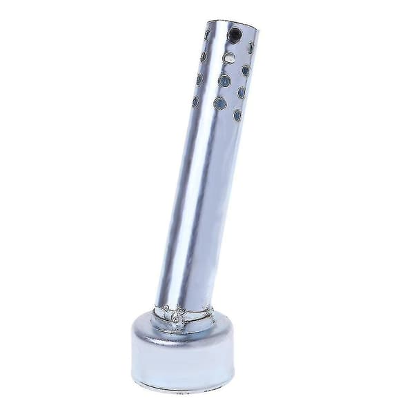 Universal 48mm Motorcykel Vinklet Udstødningsindsats Baffel Db Killer Lyddæmper 175mm Sølv