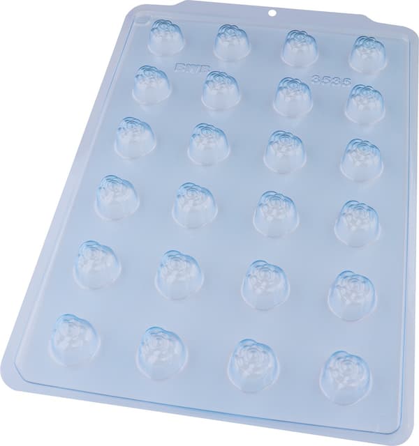 Praline Mold Small Roses Chocolate Mold - BWB 3535 Transparent transparent