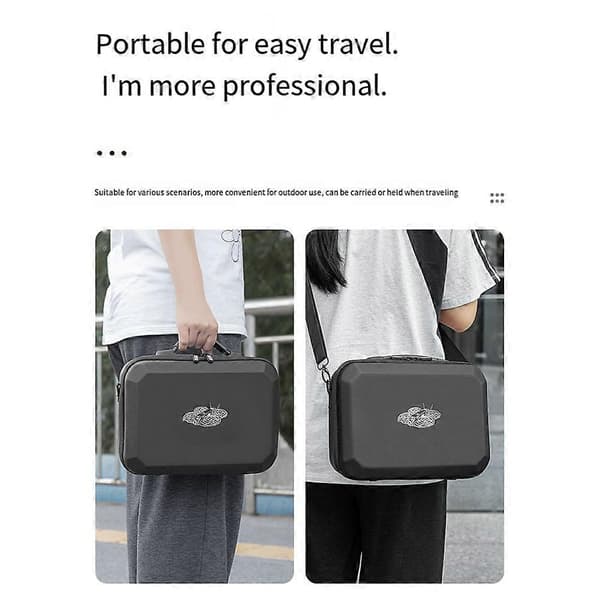 For DJI NEO 2 Combo Carrying Case PU Storage Bag Splash-proof Shoulder Bag for Drone Accessories Travel-friendly B Gray Gray