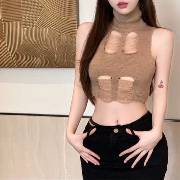Naisten Camisole-rintaliivit KHAKI