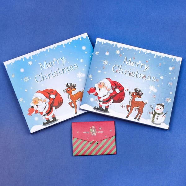 Julkalender Presentask Set DIY Pärlor 24 Dagars Nedräkning Julgåva