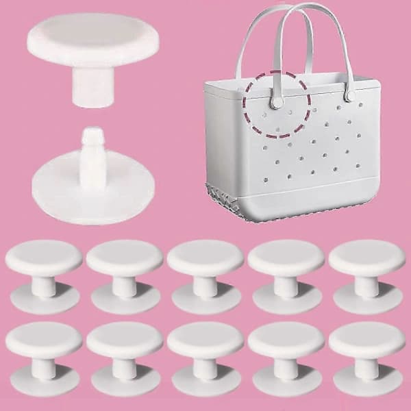 10 Pcs Beach Bag Rivets Easy Installation Stable Fixing Replacement Plastic Bag Rivet Replacements Rivets Home Supplies 10 Pcs[CO]
