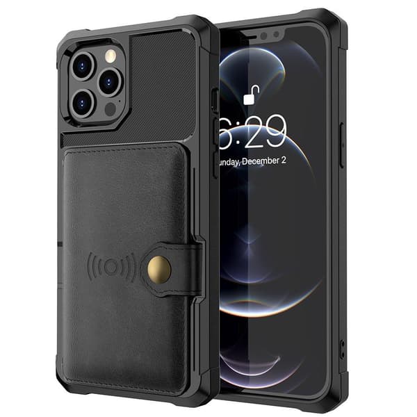 iPhone 12 Pro Max - Stilig deksel med kortholder Grønn Grön