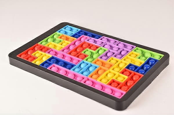 Byggeklods Pop it Puslespil - Popit Spil 25*16.7*1.8CM