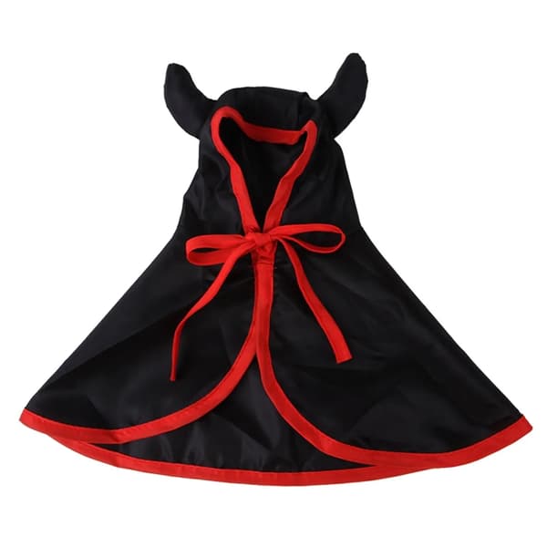 Dog Halloween Wizard Cape and Witch Hat Costume for Pets, 31cm