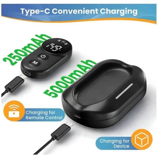 Olkapäähierontalaite lämmityksellä ja hieronnalla, 5 lämpötasoa, langaton, USB-C