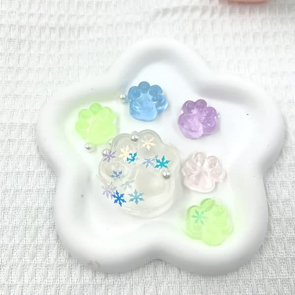 Taba Creative Mini Kattepote Klemleke 5+1 Selvlysende TPR Flerfarget Klasseromspremie