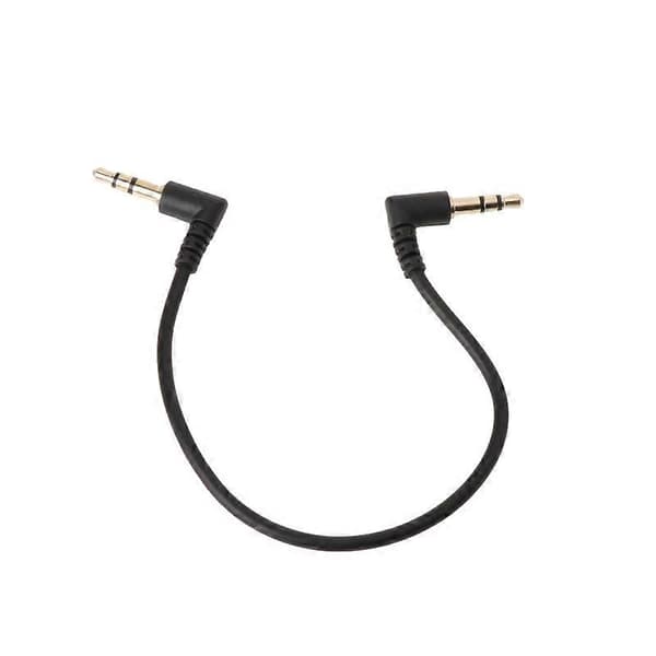 90 graders retvinklet 3,5 mm jack han til han stereo lydkabel til bil AUX