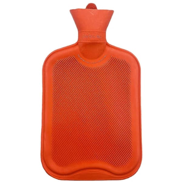 5-pack Varmvattenflaskor Naturgummi 500ml Kapacitet Varmvattenflaskor För Vintersömn Resa Röd