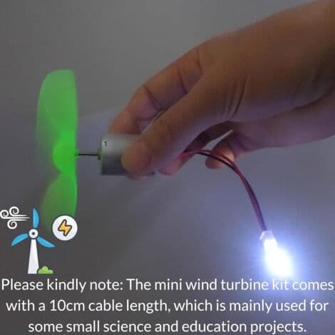 Vindkraftgenerator 90 mm Vindmøllesæt 0,01-24V 1W DIY