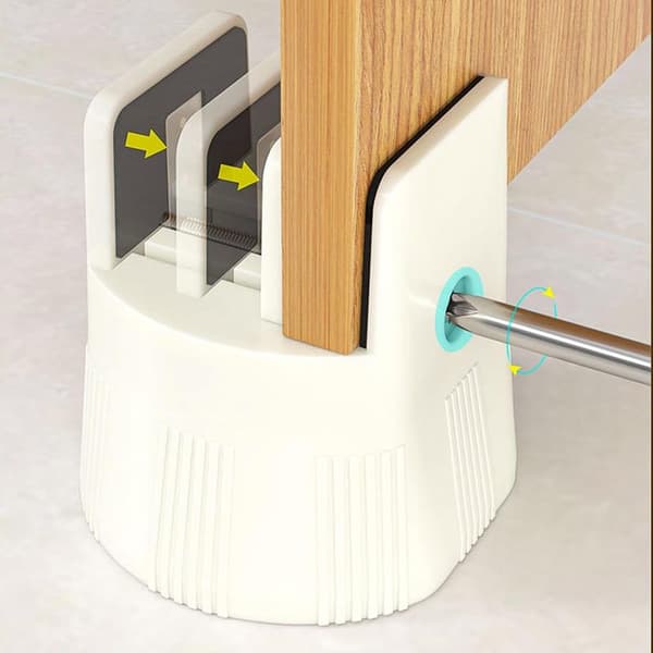 Set of 4 adjustable bed risers 6-8 cm with screw clamp