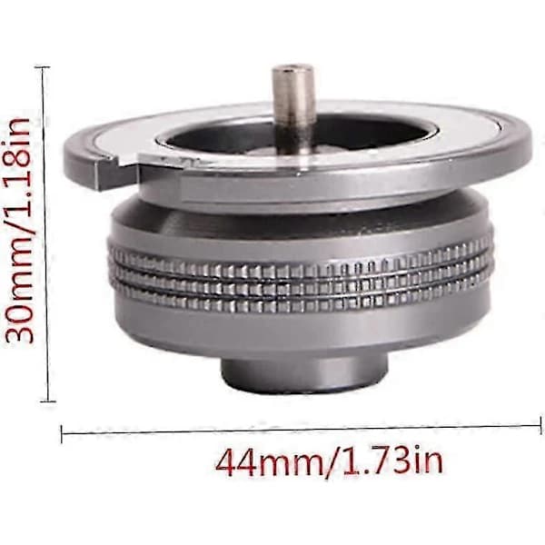 Gasadapter Konverter Campingkök Anslutning Gasflaskadapter Silver 1 st