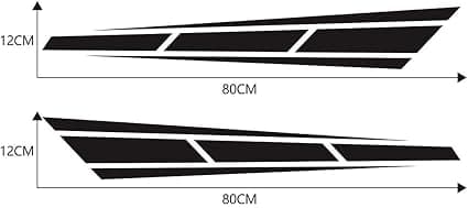 2 st Bilskyddsremsor Universal PVC Svart