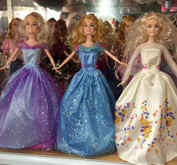 13 delar 30 cm Barbie dockkläder Snövit långt hår s