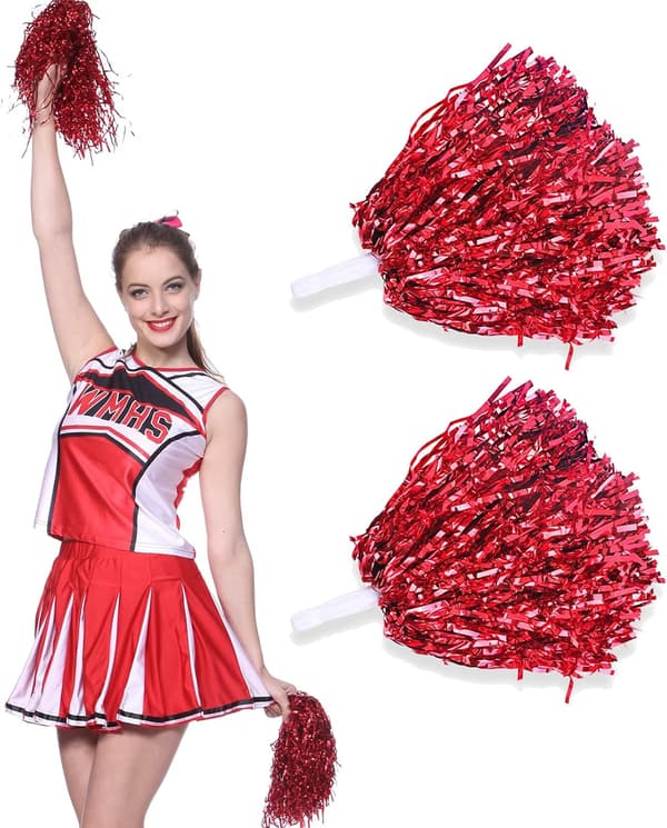 2 stk Cheerleading Pompoms, Cheerleader Pompoms, Cheerleading