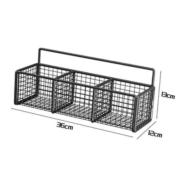 Metal Storage Basket, Kitchen Storage Organizer, Multifunctional Wall Baskets for Cabinets and Dining Room